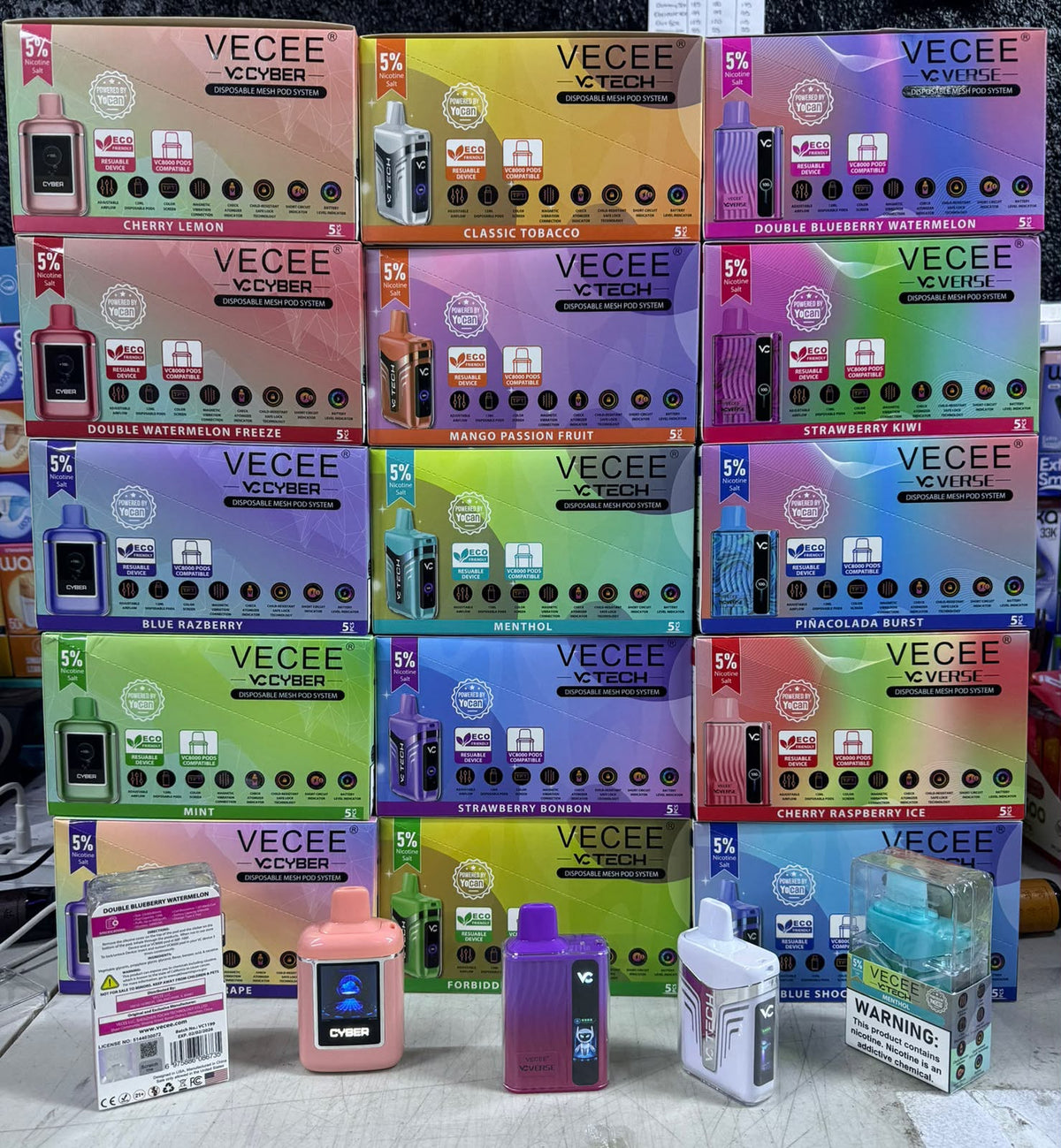 VECEE 8K PFS Disposable Vape